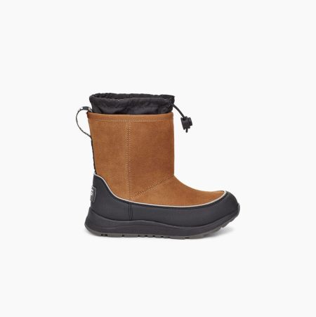 UGG Kirby Brown Boots for Kids (NDSQ52479)